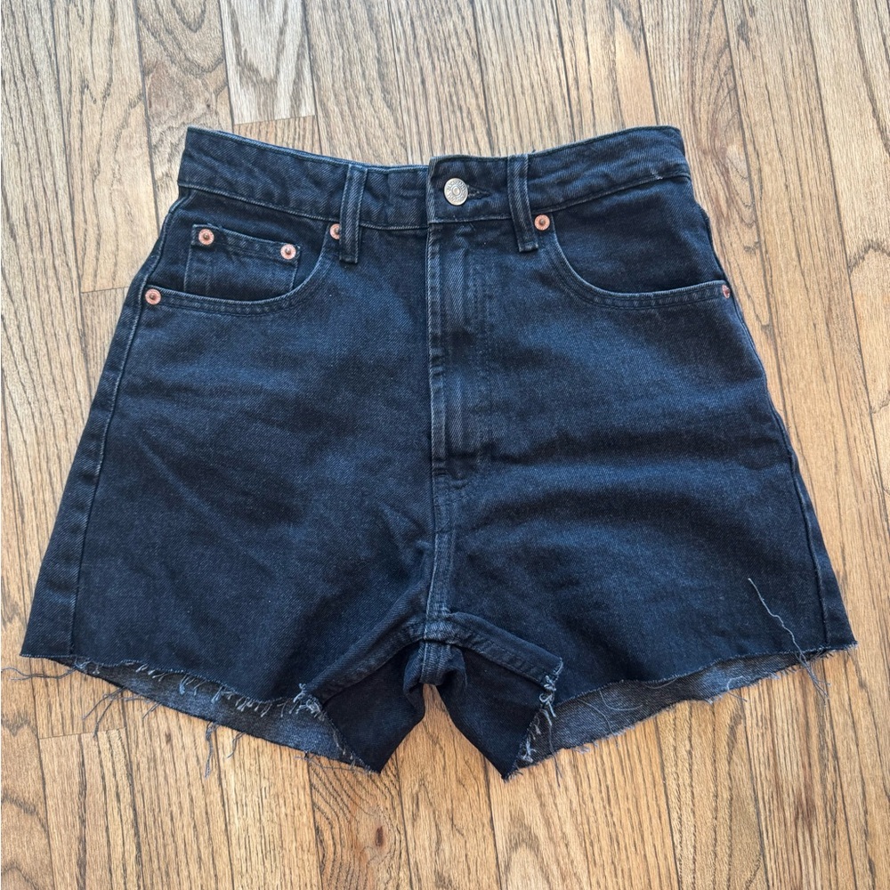 Zara Denim Shorts Black